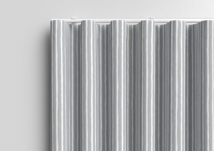 Vintage Stripe, Cool Grey - Made to Measure Curtains - Image 13